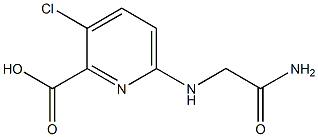 6-[(carbamoylmethyl)amino]-3-chloropyridine-2-carboxylic acid 구조식 이미지