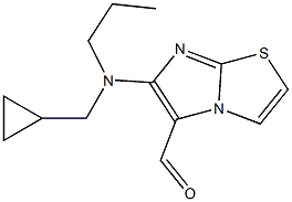 6-[(cyclopropylmethyl)(propyl)amino]imidazo[2,1-b][1,3]thiazole-5-carbaldehyde 구조식 이미지