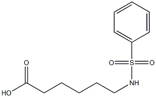 6-[(phenylsulfonyl)amino]hexanoic acid 구조식 이미지