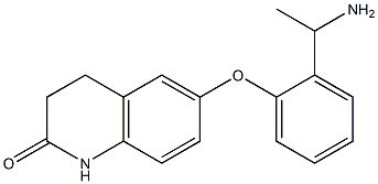 6-[2-(1-aminoethyl)phenoxy]-1,2,3,4-tetrahydroquinolin-2-one Structure