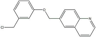 6-[3-(chloromethyl)phenoxymethyl]quinoline 구조식 이미지