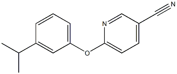 6-[3-(propan-2-yl)phenoxy]pyridine-3-carbonitrile Structure