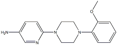 6-[4-(2-methoxyphenyl)piperazin-1-yl]pyridin-3-amine 구조식 이미지