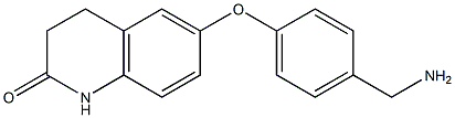 6-[4-(aminomethyl)phenoxy]-1,2,3,4-tetrahydroquinolin-2-one 구조식 이미지