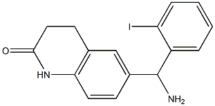 6-[amino(2-iodophenyl)methyl]-1,2,3,4-tetrahydroquinolin-2-one Structure