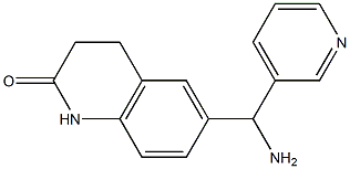 6-[amino(pyridin-3-yl)methyl]-1,2,3,4-tetrahydroquinolin-2-one 구조식 이미지