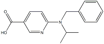 6-[benzyl(propan-2-yl)amino]pyridine-3-carboxylic acid Structure