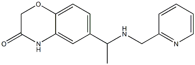 6-{1-[(pyridin-2-ylmethyl)amino]ethyl}-3,4-dihydro-2H-1,4-benzoxazin-3-one Structure