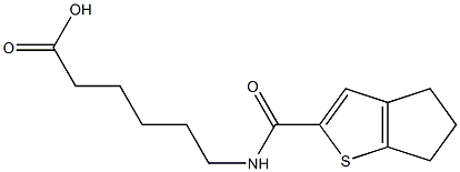 6-{4H,5H,6H-cyclopenta[b]thiophen-2-ylformamido}hexanoic acid 구조식 이미지