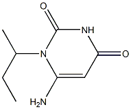 6-amino-1-(butan-2-yl)-1,2,3,4-tetrahydropyrimidine-2,4-dione Structure