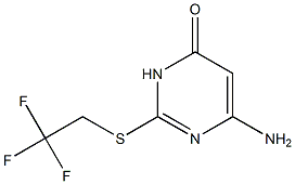 6-amino-2-[(2,2,2-trifluoroethyl)sulfanyl]-3,4-dihydropyrimidin-4-one 구조식 이미지