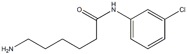 6-amino-N-(3-chlorophenyl)hexanamide 구조식 이미지