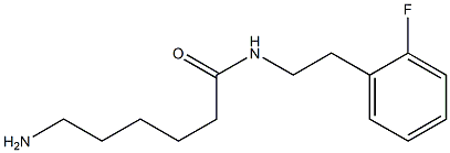 6-amino-N-[2-(2-fluorophenyl)ethyl]hexanamide 구조식 이미지