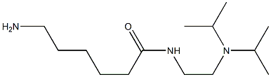 6-amino-N-[2-(diisopropylamino)ethyl]hexanamide 구조식 이미지