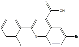 6-bromo-2-(2-fluorophenyl)quinoline-4-carboxylic acid 구조식 이미지