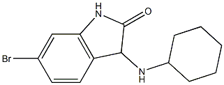 6-bromo-3-(cyclohexylamino)-2,3-dihydro-1H-indol-2-one 구조식 이미지