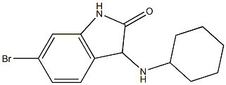 6-bromo-3-(cyclohexylamino)-2,3-dihydro-1H-indol-2-one Structure