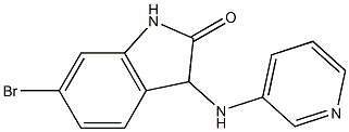 6-bromo-3-(pyridin-3-ylamino)-2,3-dihydro-1H-indol-2-one Structure