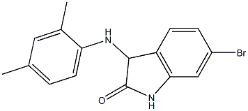 6-bromo-3-[(2,4-dimethylphenyl)amino]-2,3-dihydro-1H-indol-2-one Structure