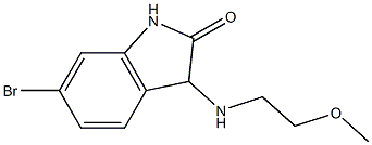6-bromo-3-[(2-methoxyethyl)amino]-2,3-dihydro-1H-indol-2-one Structure