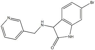 6-bromo-3-[(pyridin-3-ylmethyl)amino]-2,3-dihydro-1H-indol-2-one 구조식 이미지