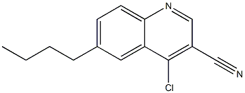 6-butyl-4-chloroquinoline-3-carbonitrile Structure