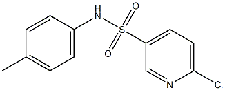 6-chloro-N-(4-methylphenyl)pyridine-3-sulfonamide Structure