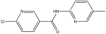 6-chloro-N-(5-methylpyridin-2-yl)pyridine-3-carboxamide 구조식 이미지