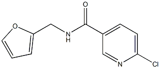 6-chloro-N-(furan-2-ylmethyl)pyridine-3-carboxamide 구조식 이미지