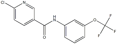 6-chloro-N-[3-(trifluoromethoxy)phenyl]pyridine-3-carboxamide Structure