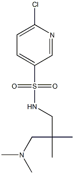 6-chloro-N-{2-[(dimethylamino)methyl]-2-methylpropyl}pyridine-3-sulfonamide 구조식 이미지