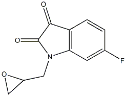 6-fluoro-1-(oxiran-2-ylmethyl)-2,3-dihydro-1H-indole-2,3-dione Structure
