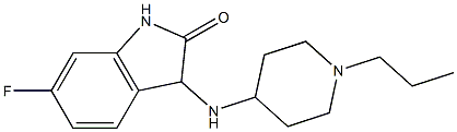 6-fluoro-3-[(1-propylpiperidin-4-yl)amino]-2,3-dihydro-1H-indol-2-one Structure