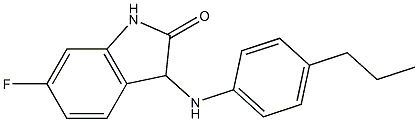 6-fluoro-3-[(4-propylphenyl)amino]-2,3-dihydro-1H-indol-2-one Structure