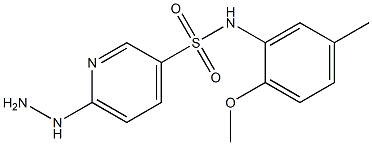 6-hydrazinyl-N-(2-methoxy-5-methylphenyl)pyridine-3-sulfonamide Structure