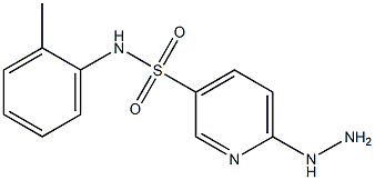 6-hydrazinyl-N-(2-methylphenyl)pyridine-3-sulfonamide Structure