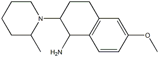 6-methoxy-2-(2-methylpiperidin-1-yl)-1,2,3,4-tetrahydronaphthalen-1-amine Structure