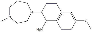 6-methoxy-2-(4-methyl-1,4-diazepan-1-yl)-1,2,3,4-tetrahydronaphthalen-1-amine Structure