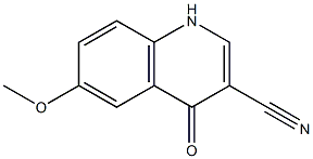 6-methoxy-4-oxo-1,4-dihydroquinoline-3-carbonitrile 구조식 이미지
