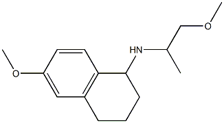 6-methoxy-N-(1-methoxypropan-2-yl)-1,2,3,4-tetrahydronaphthalen-1-amine 구조식 이미지