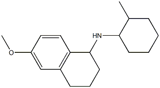 6-methoxy-N-(2-methylcyclohexyl)-1,2,3,4-tetrahydronaphthalen-1-amine Structure
