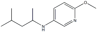 6-methoxy-N-(4-methylpentan-2-yl)pyridin-3-amine 구조식 이미지