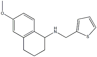 6-methoxy-N-(thiophen-2-ylmethyl)-1,2,3,4-tetrahydronaphthalen-1-amine Structure