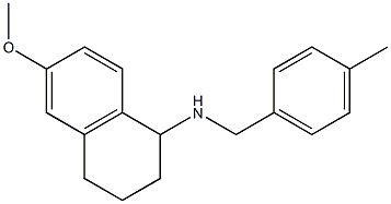6-methoxy-N-[(4-methylphenyl)methyl]-1,2,3,4-tetrahydronaphthalen-1-amine 구조식 이미지