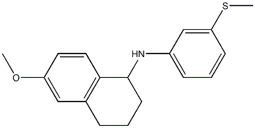 6-methoxy-N-[3-(methylsulfanyl)phenyl]-1,2,3,4-tetrahydronaphthalen-1-amine 구조식 이미지