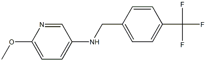 6-methoxy-N-{[4-(trifluoromethyl)phenyl]methyl}pyridin-3-amine 구조식 이미지