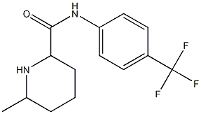 6-methyl-N-[4-(trifluoromethyl)phenyl]piperidine-2-carboxamide Structure