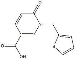 6-oxo-1-(thiophen-2-ylmethyl)-1,6-dihydropyridine-3-carboxylic acid 구조식 이미지