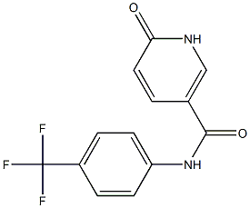 6-oxo-N-[4-(trifluoromethyl)phenyl]-1,6-dihydropyridine-3-carboxamide 구조식 이미지