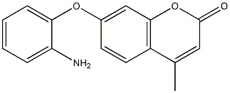 7-(2-aminophenoxy)-4-methyl-2H-chromen-2-one Structure